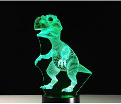 Beling 3D lampa, Dino, 7 farebná S409