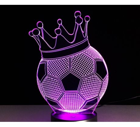 Beling 3D lampa, Kráľovská lopta, 7 farebná S336