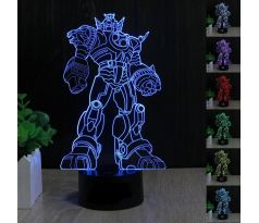 Beling 3D lampa, Optimus Prime , 7 farebná S489