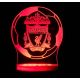 Beling 3D lampa,  Liverpool v lopte, 7 farebná S371TTR