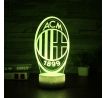 Beling 3D lampa, AC Miláno, 7 farebná S190