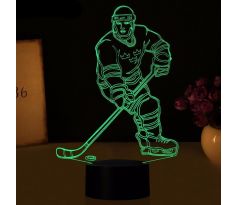 Beling 3D lampa, 3D lampa Hokejista, 7 farebná S2JD0354