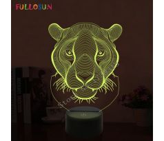 Beling 3D lampa,Hlava tigra, 7 farebná S4ASCQJ