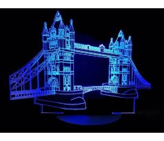 Beling 3D lampa,Tower Bridge London, 7 farebná SMSL5T8