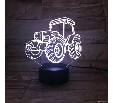 Beling 3D lampa,Traktor 3 , 7 farebná HHSWQSTL5