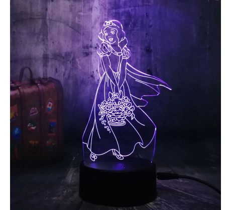 Beling 3D lampa Snow White7 Farebná RDW5