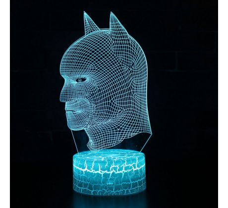 Beling 3D lampa, Batman hlava, 7 farebná S75