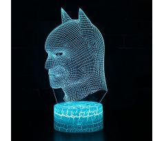 Beling 3D lampa, Batman hlava, 7 farebná S349