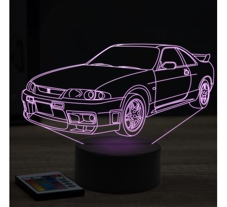 Beling 3D lampa,nissan GTR R33, 7 farebná Y112