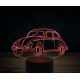 Beling 3D lampa,1969-Volkswagen-Beetle,7 farebná VW5