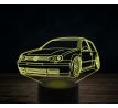 Beling 3D lampa,volksvagen golf 6,7 farebná VW11