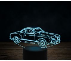 Beling 3D lampa,Volkswagen Karmann Ghia, 7 farebná VW21