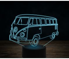 Beling 3D lampa, VOLKSWAGEN T2A KOMBI 1969, 7 farebná VW22