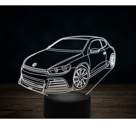 Beling 3D lampa, Volkswagen-Scirocco-R, 7 farebná VW23