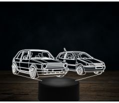 Beling 3D lampa,Volkswagen MK1 cabrio a Polo, 7 farebná VW37