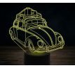 Beling 3D lampa,old Volkswagen beetle, 7 farebná VW39