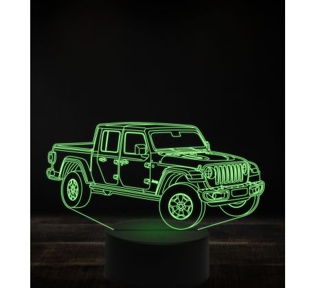 Beling 3D lampa, Jeep gladiator, 7 farebná, VBN2