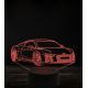 Beling 3D lampa, Audi R8 V10,7 farebná, VBN19