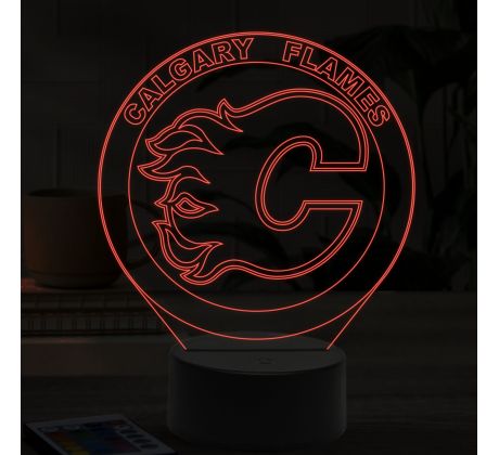 Beling 3D lampa, Calgary Flames, 7 farebná S49Q9XS9