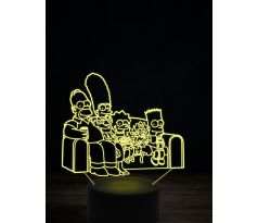 Beling 3D lampa, Rodina Simpsonových 2, 7 farebná ITZ8