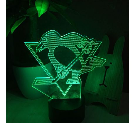 Beling Detská lampa, Pittsburgh Penguins, 7 farebná QS496 