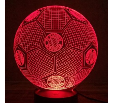 Beling Detská lampa, Lopta  s logom FC Bayern Mníchov, 7 farebná QS195 