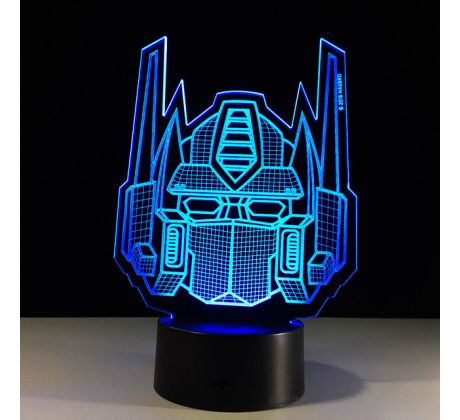 Beling Detská lampa, optimus prime maska , 7 farebná QS486