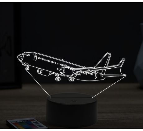 Beling 3D lampa, Boeing 7471, 16 farebná ULA2