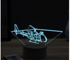 Beling 3D lampa, Aerospatiale-Gazelle, 16 farebná ULA4