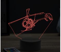 Beling 3D lampa,Agro helicopter, 16 farebná ULA6