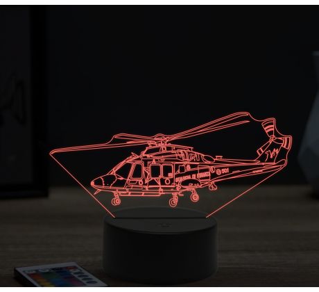 Beling 3D lampa,AgustaWestland AW169, 16 farebná ULA7