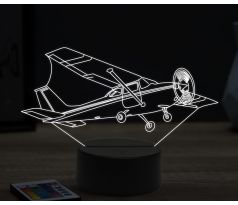 Beling 3D lampa,Cessna 172, 16 farebná ULA27