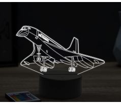 Beling 3D lampa,Concorde, 16 farebná ULA31