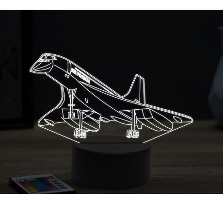 Beling 3D lampa,Concorde, 16 farebná ULA31