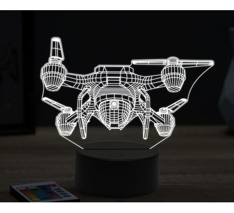 Beling 3D lampa,dron, 16 farebná ULA33