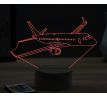 Beling 3D lampa,Embraer 1901, 16 farebná ULA37