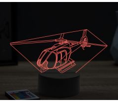 Beling 3D lampa,Eurocopter, 16 farebná ULA39