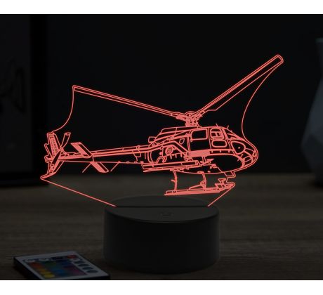 Beling 3D lampa,Eurocopter EC145, 16 farebná ULA43