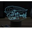 Beling 3D lampa,Helicopter armee,16 farebná ULA47