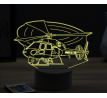 Beling 3D lampa,Helicopter armee,16 farebná ULA47