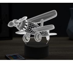 Beling 3D lampa,kids plane,16 farebná ULA51