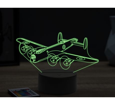 Beling 3D lampa, Avro Lancaster,16 farebná ULA52