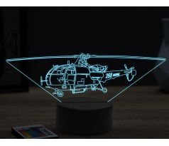 Beling 3D lampa,Marine helicopter,16 farebná ULA54