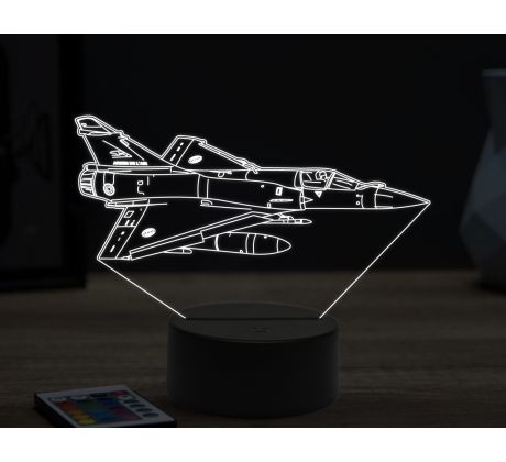 Beling 3D lampa, Mirage 2000,16 farebná ULA57