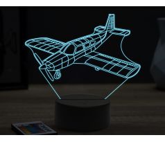 Beling 3D lampa, Piper PA-28,16 farebná ULA60