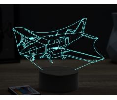 Beling 3D lampa,Piper pa 34,16 farebná ULA62