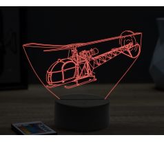 Beling 3D lampa,privátna helikoptéra,16 farebná ULA65