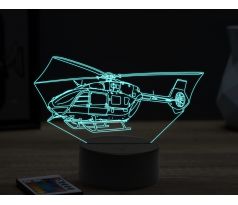 Beling 3D lampa,rescue helicopter,16 farebná ULA67