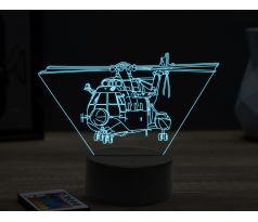 Beling 3D lampa,SA 321 Super Frelon,16 farebná ULA69