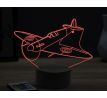 Beling 3D lampa,Supermarine Spitfire,16 farebná ULA71